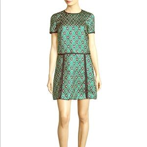 [SOLD] BURBERRY PRORSUM Metallic Jacquard Dress